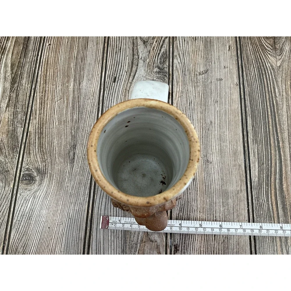 Stoneware Face Mug Vintage 3-D Golden Age Mustache Old Men 7